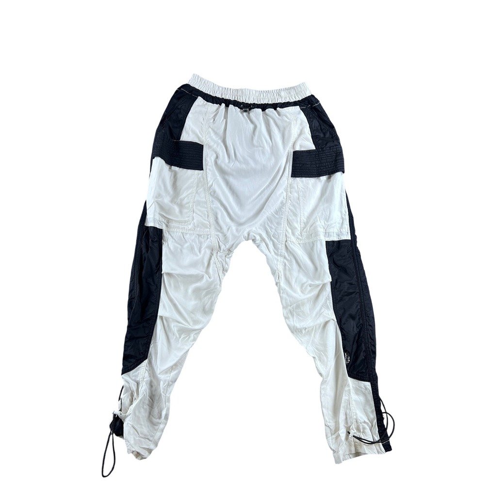 Free People Movement Colorblock Track Pants White Black S/P Bungee Ankle Joggers